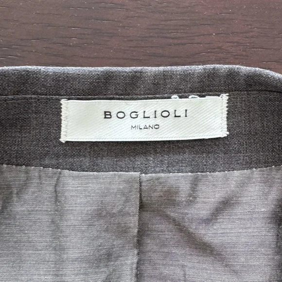 Boglioli Brown-Gray Mens Jacket with Subtle Texture